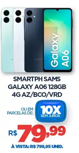 DB Supermercados Smartph sams galaxy A06 128GB 4G AZ/BCO/VRD oferta