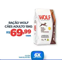 DB Supermercados Ração wolf cães adulto oferta