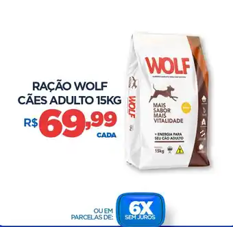 DB Supermercados Ração wolf cães adulto oferta