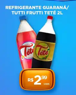 DB Supermercados Refrigerante guaraná/ tutti frutti teté oferta