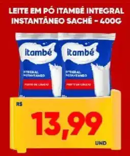 Tatico Leite em pó itambé integral instantâneo sache oferta