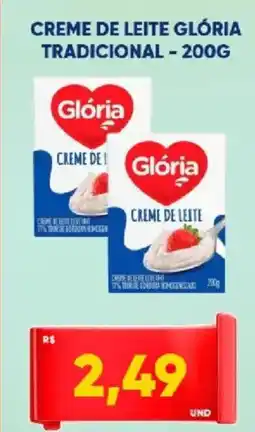 Tatico Creme de leite glória tradicional oferta