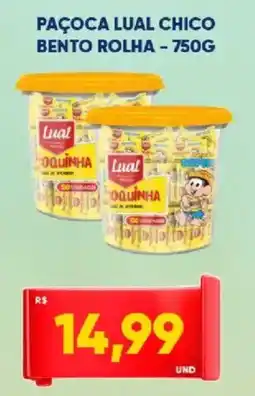 Tatico Paçoca lual chico bento rolha oferta