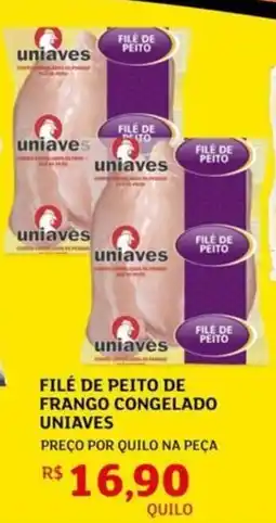 Assaí Atacadista Filé de peito de frango congelado uniaves oferta