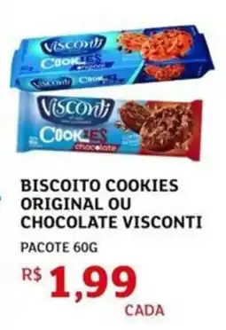 Assaí Atacadista Biscoito cookies original ou chocolate visconti oferta