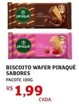 Assaí Atacadista Biscoito wafer piraquê sabores oferta