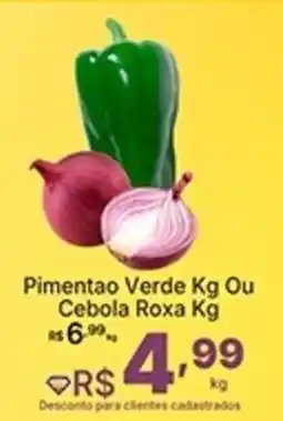 Super Lagoa Pimentao Verde Ou Cebola Roxa oferta