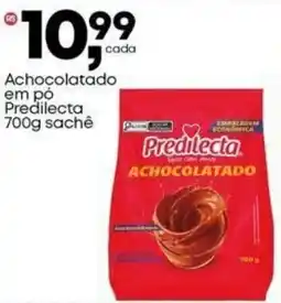 Frangolândia Achocolatado em pó Predilecta sachê oferta