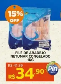 Pinheiro Supermercado Filé de abadejo netumar congelado oferta