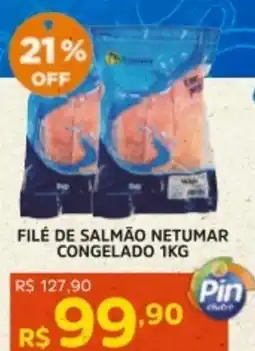 Pinheiro Supermercado Filé de salmão netumar congelado oferta