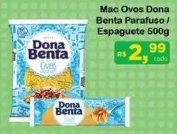 Chama Supermercados Mac Ovos Dona Benta Parafuso / Espaguete oferta
