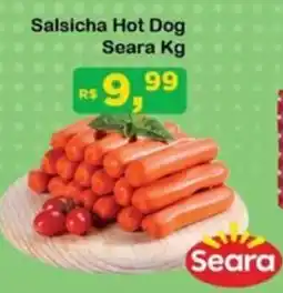 Chama Supermercados Salsicha Hot Dog Seara oferta