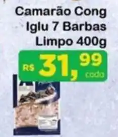 Chama Supermercados Camarão Cong Iglu 7 Barbas Limpo oferta