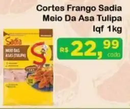 Chama Supermercados Cortes Frango Sadia Meio Da Asa Tulipa oferta