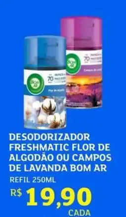 Assaí Atacadista Desodorizador freshmatic flor de algodão ou campos de lavanda bom ar refil oferta