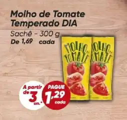 Dia Molho de Tomate Temperado DIA oferta