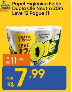 Atacado Vem Papel Higiênico Folha Dupla Olé Neutro 20m oferta