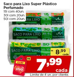 Rede Vivo Saco para Lixo Super Plástico Perfumado oferta