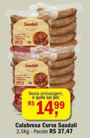 Ultrabox Calabresa Curva Saudali 2.5kg oferta