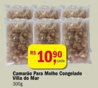 Ultrabox Camarao Para Molho Congelado Villa do Mar 300g oferta