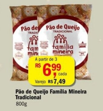 Ultrabox Pao de Queijo Familia Mineira Tradicional 800g oferta