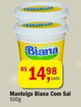 Ultrabox Manteiga Biana Com Sal 500g oferta