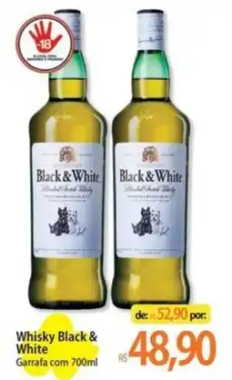 Atacadão Whisky Black & White Garrafa oferta