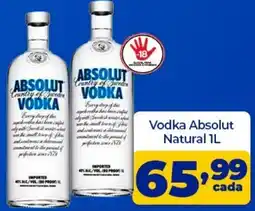 X Supermercados Vodka Absolut Natural oferta