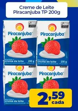 X Supermercados Creme de Leite Piracanjuba TP oferta