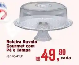 Supermercados Mateus Boleira Ruvolo Gourmet com Pé e Tampa oferta