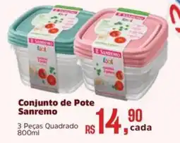 Supermercados Mateus Conjunto de Pote Sanremo oferta