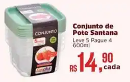 Supermercados Mateus Conjunto de Pote Santana oferta