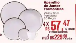 Supermercados Mateus Aparelho de Jantar Tramontina oferta