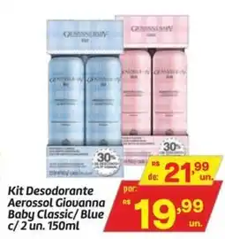 Fort Atacadista Kit Desodorante Aerossol Giouanna Baby Classic/Blue oferta