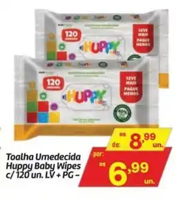 Fort Atacadista Toalha Umedecida Huppy Baby Wipes oferta