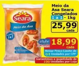 Mialich Supermercados Meio da Asa Seara Congelados 1 a 1 oferta