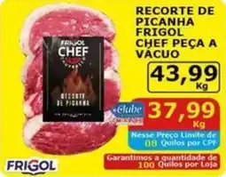 Mialich Supermercados Recorte de picanha frigol chef peça a vácuo oferta