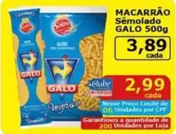 Mialich Supermercados MACARRÃO Sêmolado GALO oferta