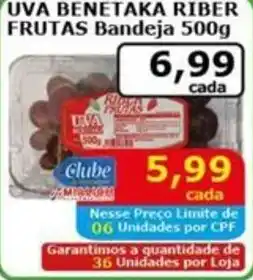 Mialich Supermercados Uva benetaka riber frutas bandeja oferta