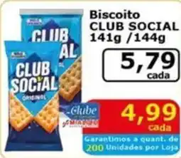 Mialich Supermercados Biscoito CLUB SOCIAL oferta