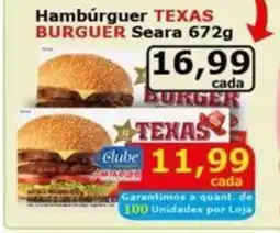 Mialich Supermercados Hambúrguer TEXAS BURGUER Seara oferta