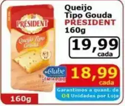 Mialich Supermercados Queijo Tipo Gouda PRESIDENT oferta