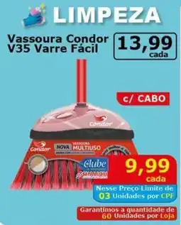 Mialich Supermercados Vassoura Condor V35 Varre Fácil oferta