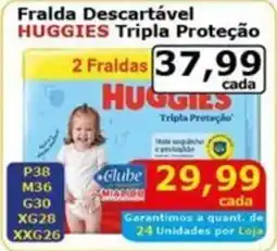 Mialich Supermercados Fralda Descartável HUGGIES Tripla Proteção oferta