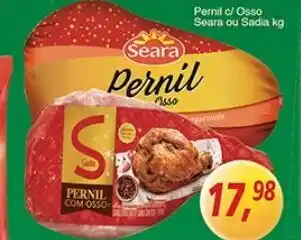 Supermercados Guanabara Pernil c/ Osso Seara ou Sadia 1kg oferta