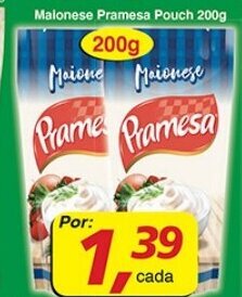 Supermercados Guanabara Maionese Pramesa pouch 200g oferta