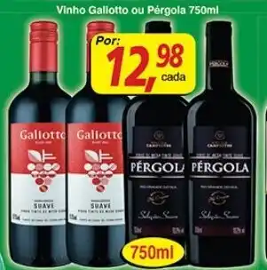 Supermercados Guanabara Vinho Gallotto ou Pergola 750ml oferta