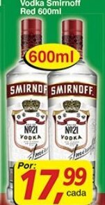 Supermercados Guanabara Vodka Smirnoff Red 600ml oferta