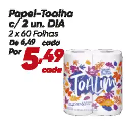 Dia Papel-Toalha c/2 un. DIA oferta
