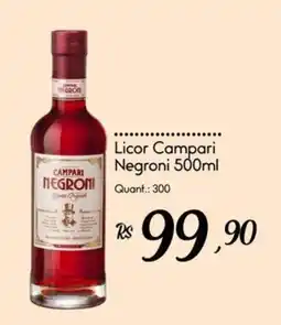 Giassi Supermercados Licor Campari Negroni oferta
